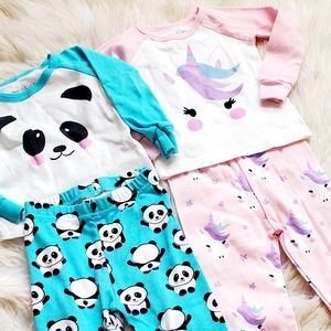 Bundles baby pajama sets 3-6 months